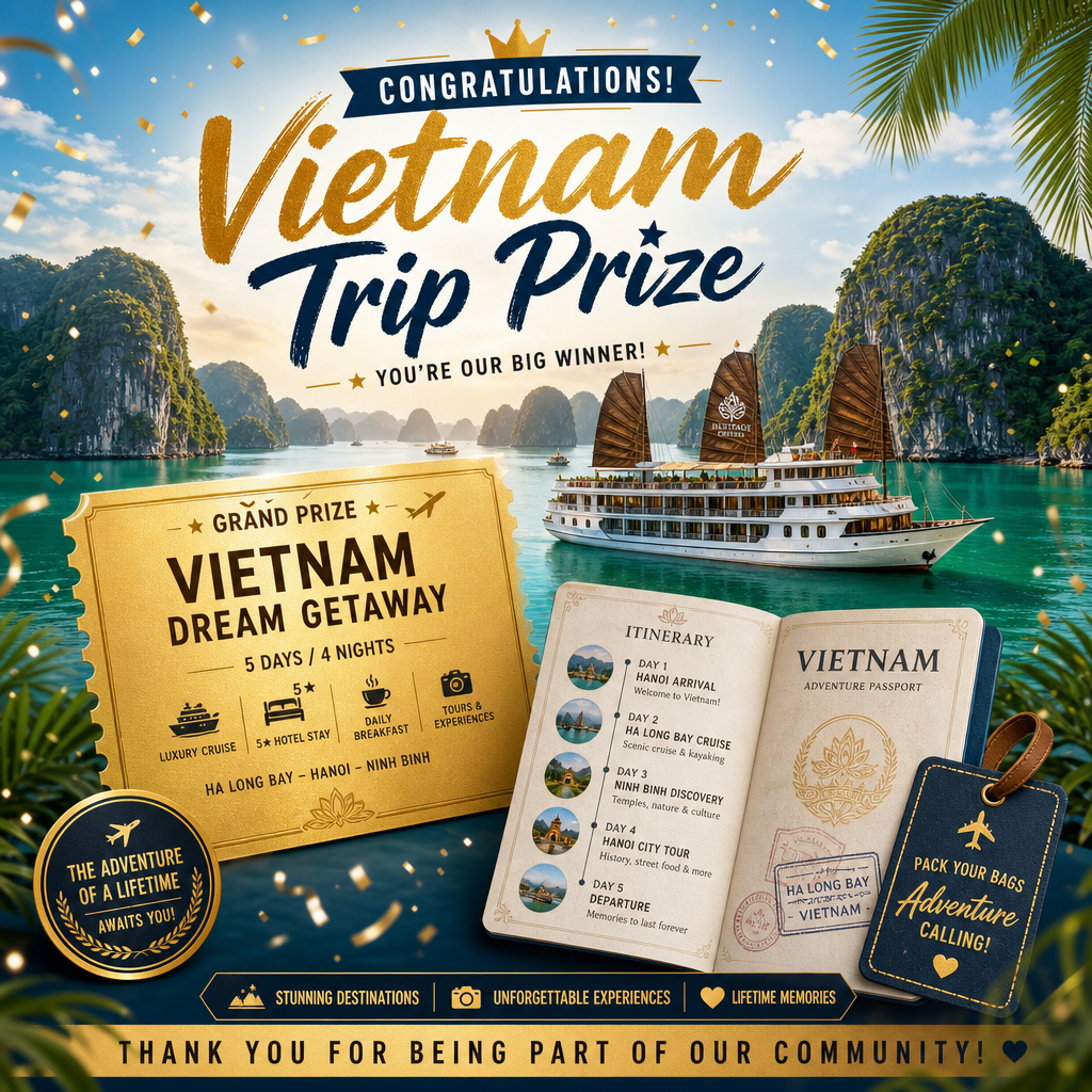 Vietnam Trip Raffle Prize